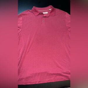 Tommy Bahama Berry Red Polo Short Sleeve Shirt Size Large EUC